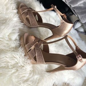 Rose-gold heels